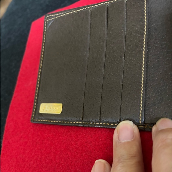 Gucci EUC Coated Canvas Monogram and Brown Leather Wallet - Picture 2 of 7